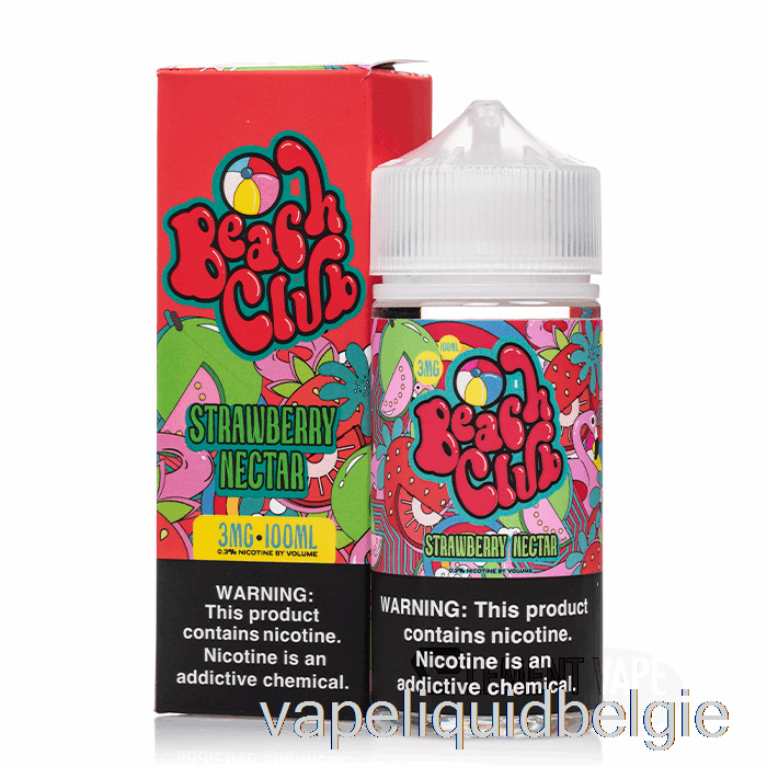 Vape België Aardbeiennectar - Beachclub - 100ml 0mg